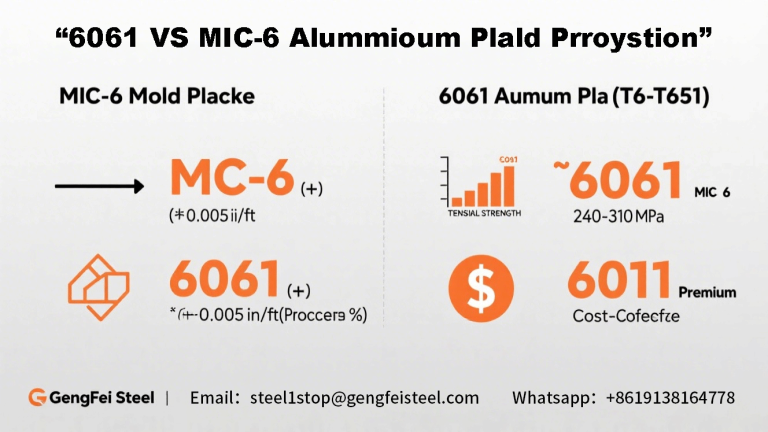6061 pelat aluminium dan pelat cetakan MIC-6